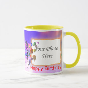 A Bright New Birthday 2-Photo Frame Mug