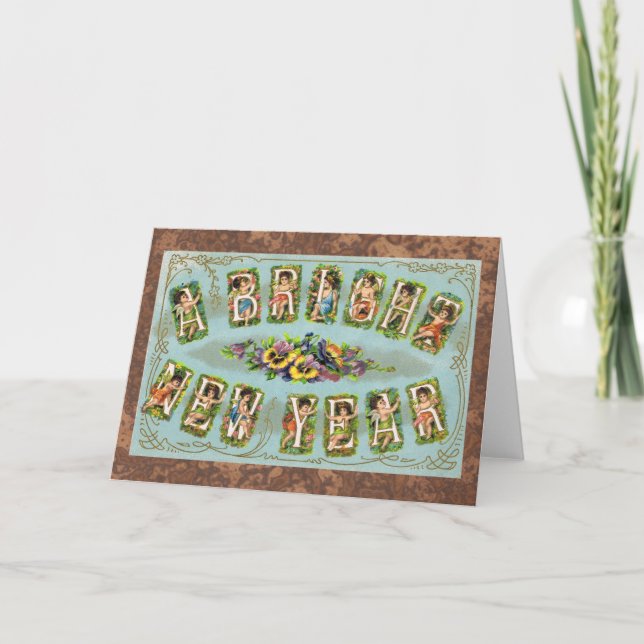 A Bright New Year Holiday Card (Front)