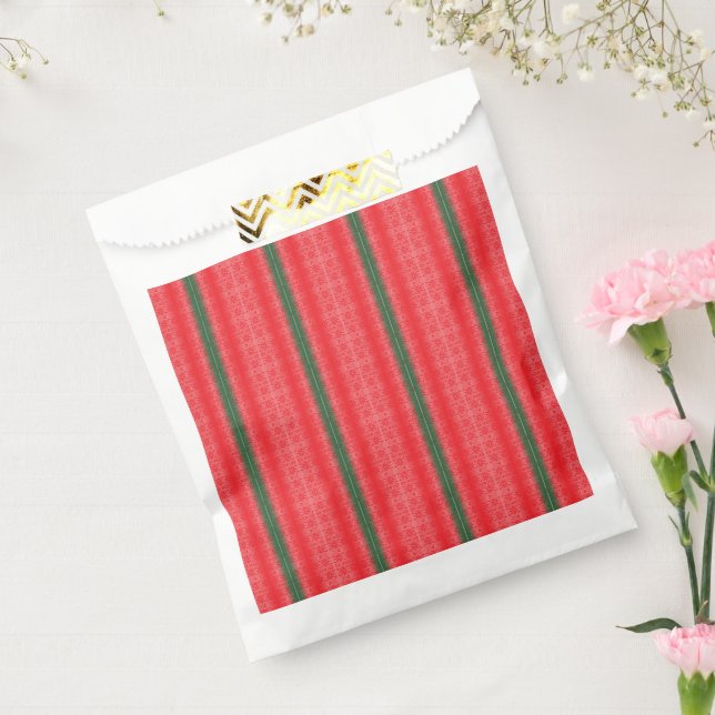 A bright red apple sits on a plain white surface. favour bags (Sealed)
