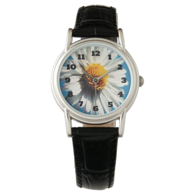 A Bright White Daisy under a Big Blue Sky Watch (Front)