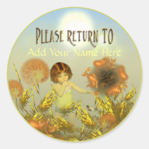 A Brighter Day Bookplate Classic Round Sticker