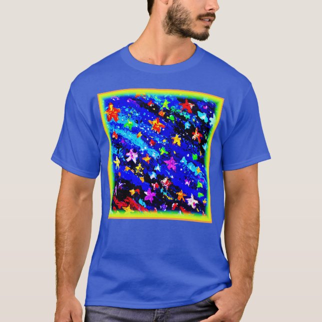 A Brightly Coloured Starry Skies. Buy Now T-Shirt (Front)