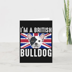 A British Bulldog England Union Jack Card