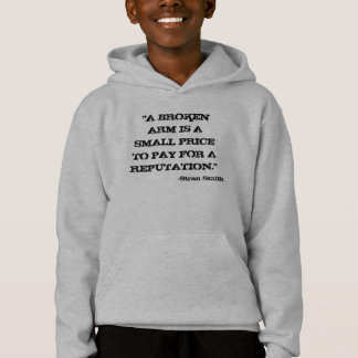 "A BROKEN ARM IS A SMALL PRICE TO PAY FOR A REP...