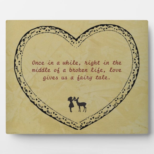 A Broken Life Fairy Tale Plaque (Front)