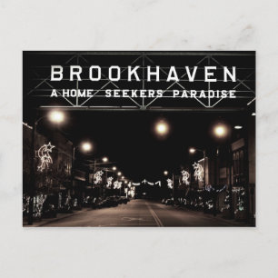 A Brookhaven Mississippi Southern Christmas Holiday Postcard