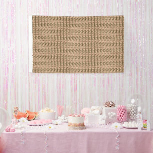 A Brown and Beige Background with a Wavy Design Banner