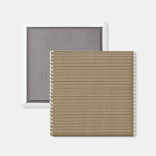 a brown and beige striped background magnet