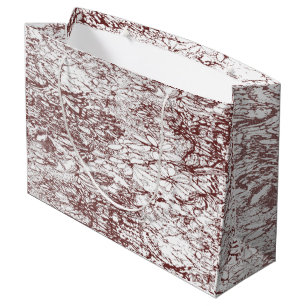 a brown and white background with a rough texture large gift bag
