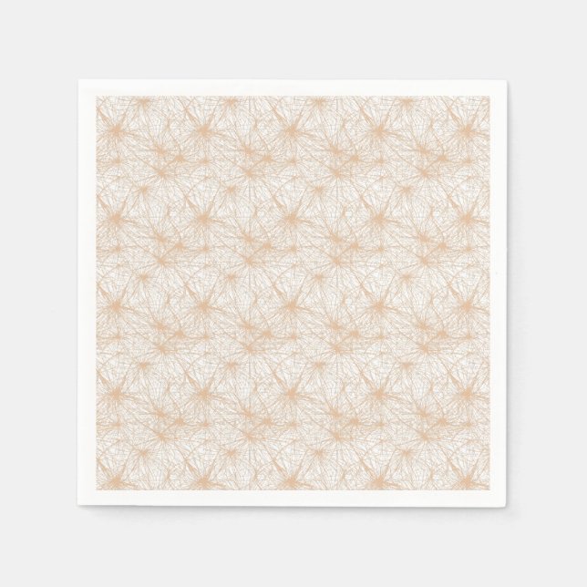 a brown background with a pattern of circles napkin (Front)