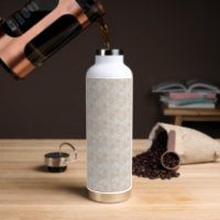 a brown background with a pattern of circles