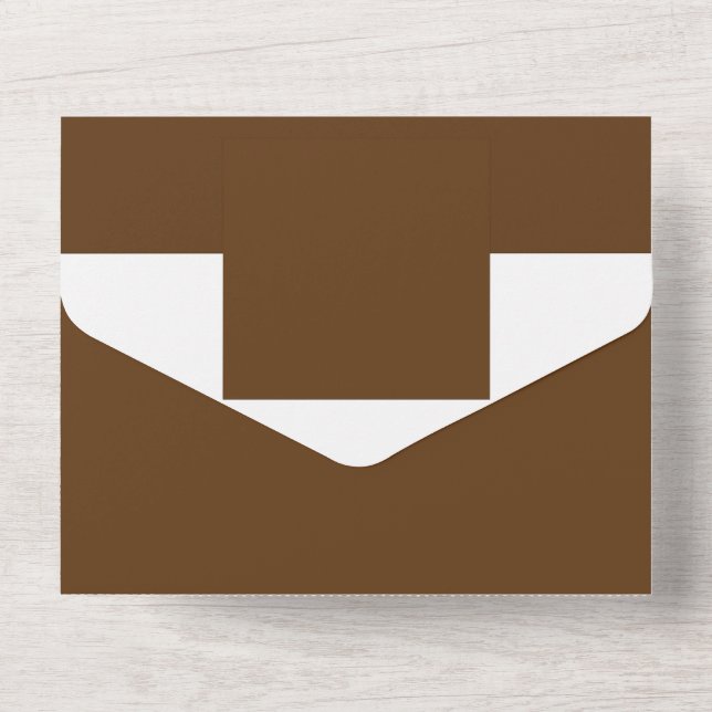 a brown background with a white border_ all in one invitation (Back)