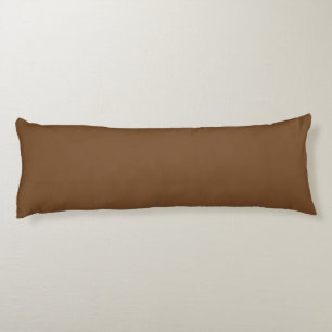 a brown background with a white border_ body cushion