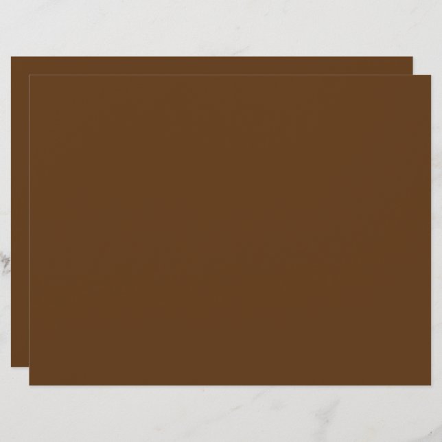 a brown background with a white border_ custom letterhead (Front/Back)