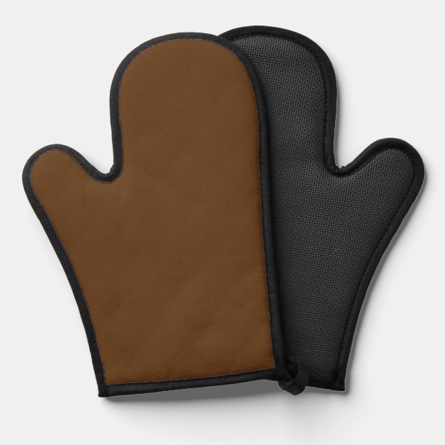 a brown background with a white border_ oven mitt (Front/Back)