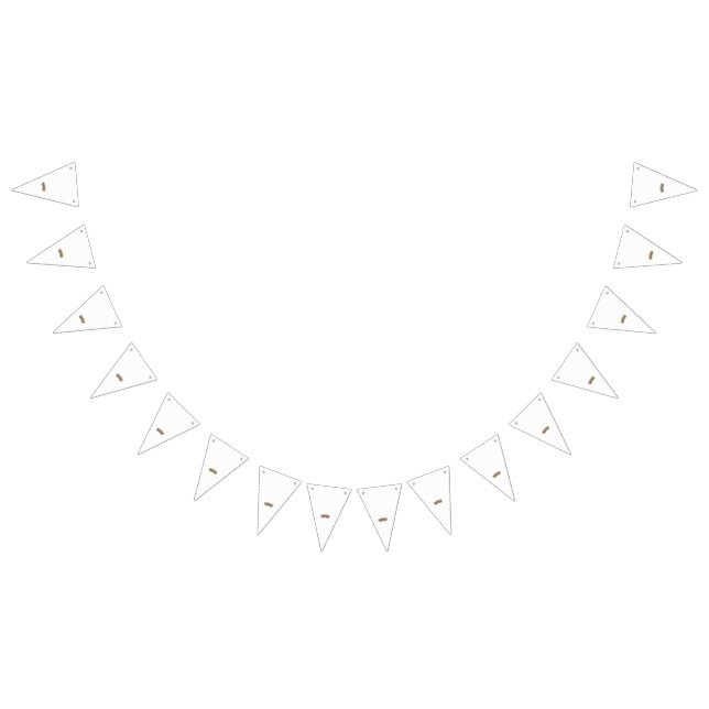 a brown crown with a white background bunting  (All)