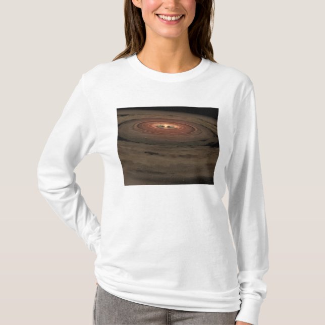 A brown dwarf surrounded by a swirling disc T-Shirt (Front)