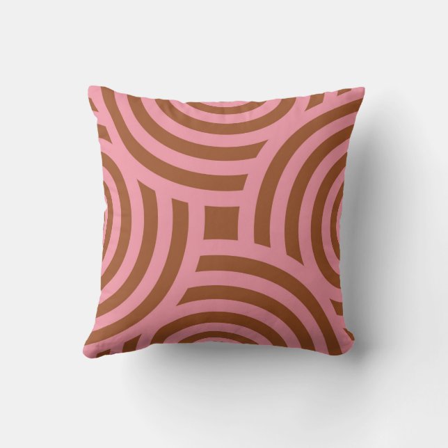 a brown pink cute  cushion (Back)