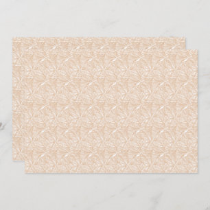 A brown rug with an intricate motif lies on the fl thank you card