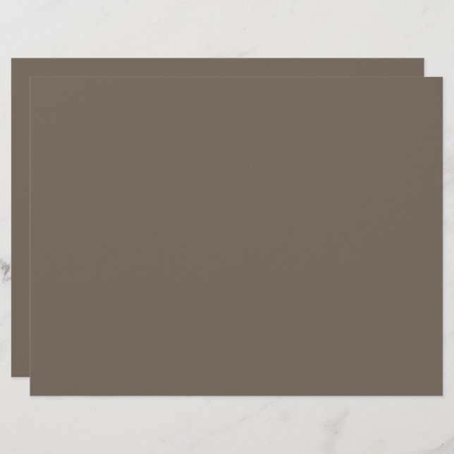 a brown wall with a black and white clock on it custom letterhead (Front/Back)