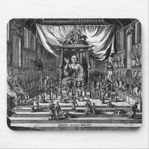 A Buddhist Temple, an illustration Mouse Mat