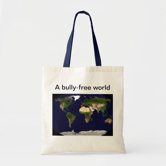 A bully-free world tote bag (Front)