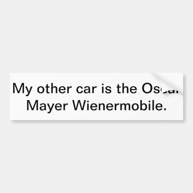 a bumper sticker (Front)