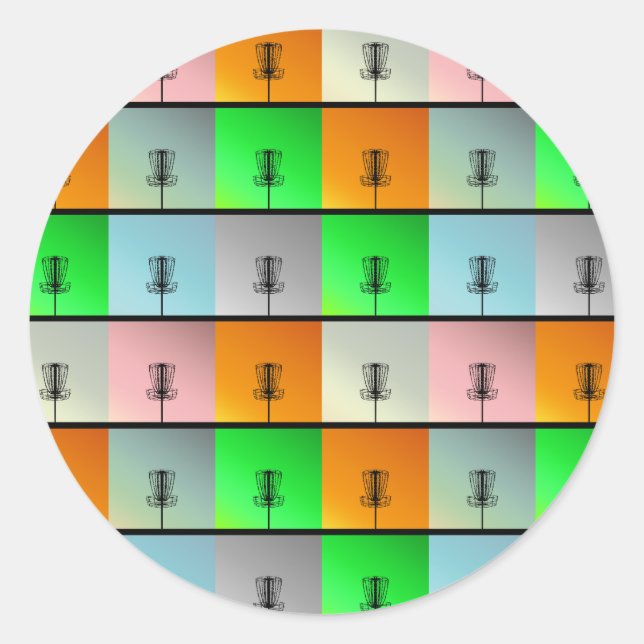 A Bunch of Baskets Classic Round Sticker (Front)