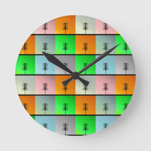 A Bunch of Baskets Round Clock