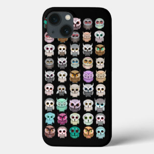 A Bunch of Cute Owls Design iPhone 13 Case