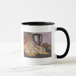 A Bunch of Garlic and a Pewter Tankard Mug