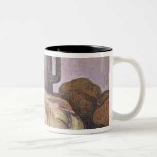 A Bunch of Garlic and a Pewter Tankard Two-Tone Coffee Mug