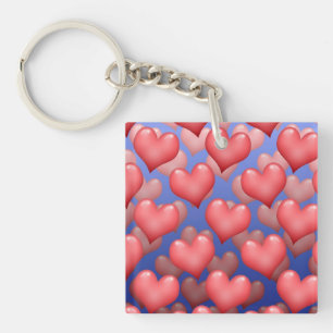 A Bunch of Hearts Key Ring