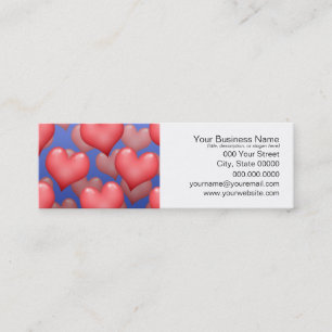 A Bunch of Hearts Mini Business Card