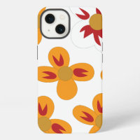 a bunch of orange and red flowers on a white backg