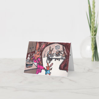 A bunny card for Mum's or Grandmothers