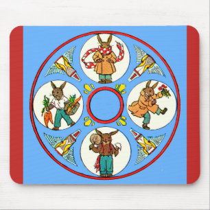 a bunny’s four seasons mouse mat