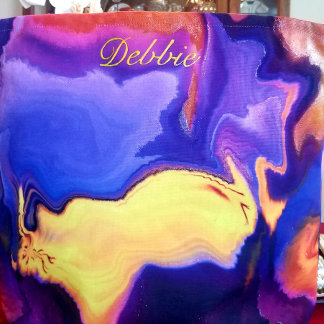 A Burst of Purple and Yellow Tote Bag