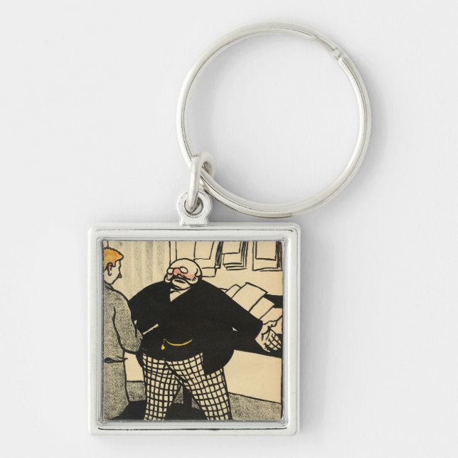 A business man and his client key ring (Front)