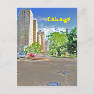 A Busy Chicago Afternoon Postcard