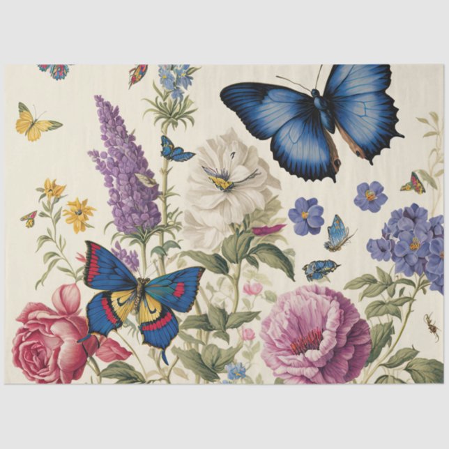 A Butterfly Garden Series Design 3 Tissue Paper (Front)