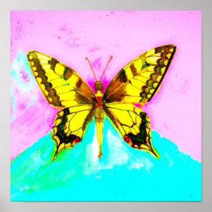 A butterfly girl poster