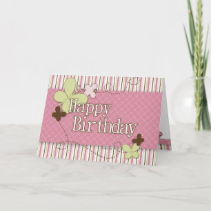 A Butterfly Happy Birthday Card