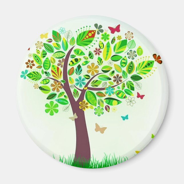 A Butterfly Tree Magnet (Front)