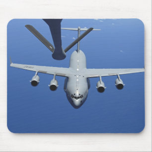 A C-17 Globemaster III approaches the boom Mouse Mat