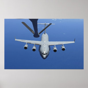A C-17 Globemaster III approaches the boom Poster