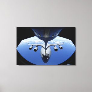 A C-17 Globemaster III receives fuel Canvas Print