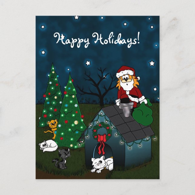 'A Caboodle Christmas' Holiday Postcard (Front)