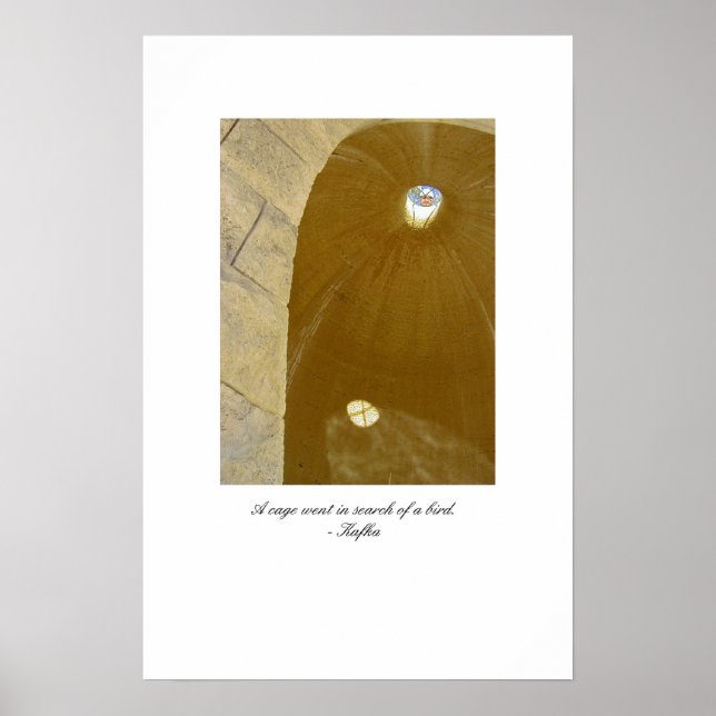 a cage went in search of a bird poster (Front)