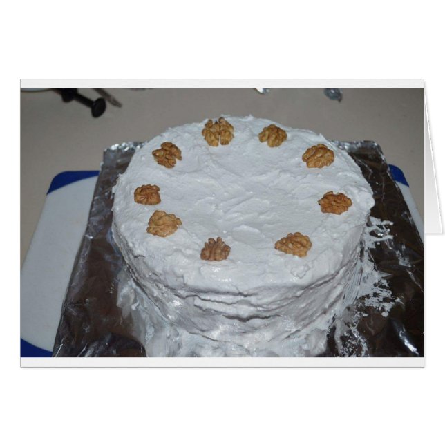 A cake with frosting (Front Horizontal)